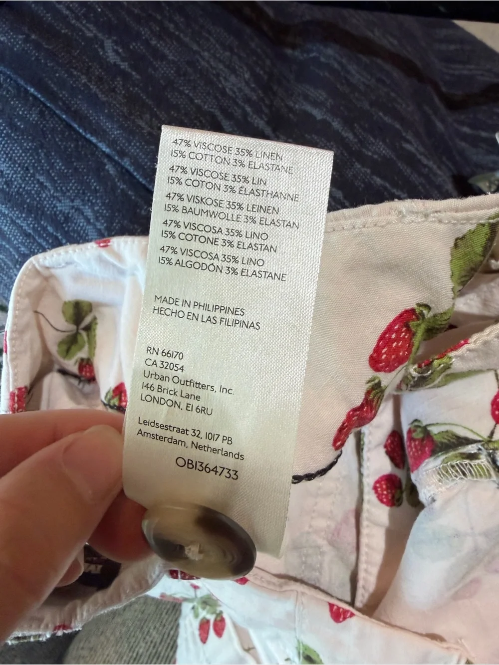 Maeve The Colette High-Rise Cropped Strawberry Pants Anthropologie Size 27 - Picture 11 of 11